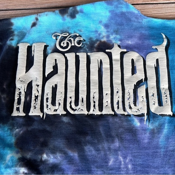 Disney Haunted Mansion Spirit Jersey Tie Dye Blue Purple Madame Leota XS READ - Picture 10 of 16